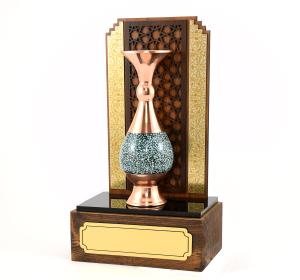 تندیس گلدان فیروزه کوبی