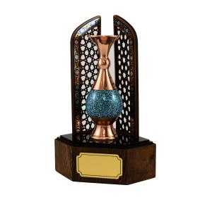 تندیس گلدان فیروزه کوبی