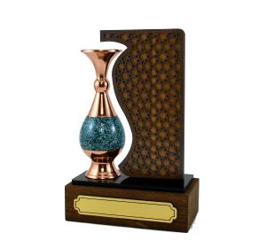 تندیس گلدان فیروزه کوبی